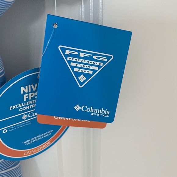 COLUMBIA WOMENS PFG SLACK WATER™ KNIT DRESS STORMY BLUE STRIPE -Size 1X - Picture 4 of 11